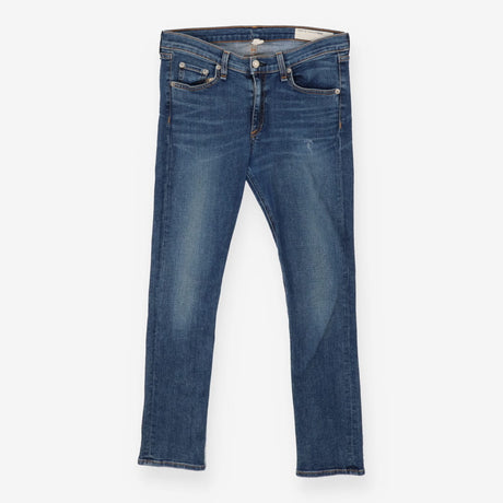 Skinny Jeans Light Blue Wash - Distressed Detail