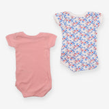 Bodysuits Pink and Blue Floral 2-Pack