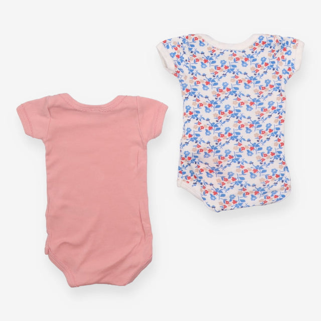 Bodysuits Pink and Blue Floral 2-Pack