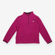 Sweater half zip fleece purple