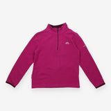 Sweater half zip fleece purple