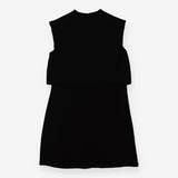 Short dress with overlay
