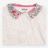 Peter pan top floral collar