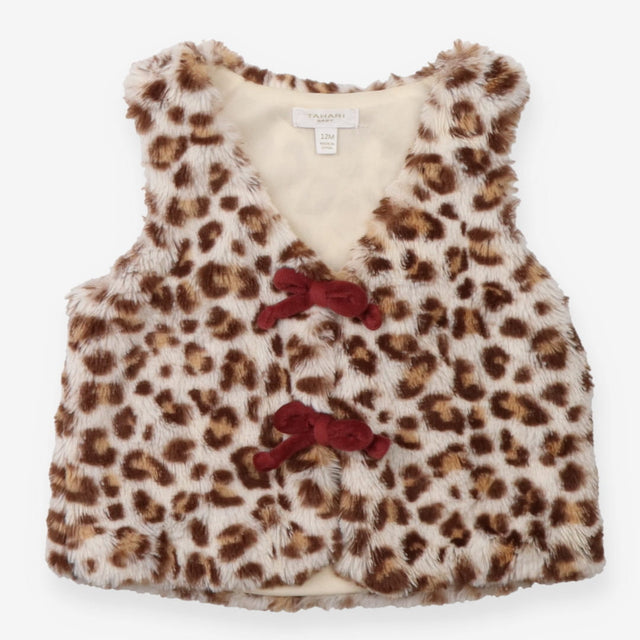 Gilet leopard print fur Tahari