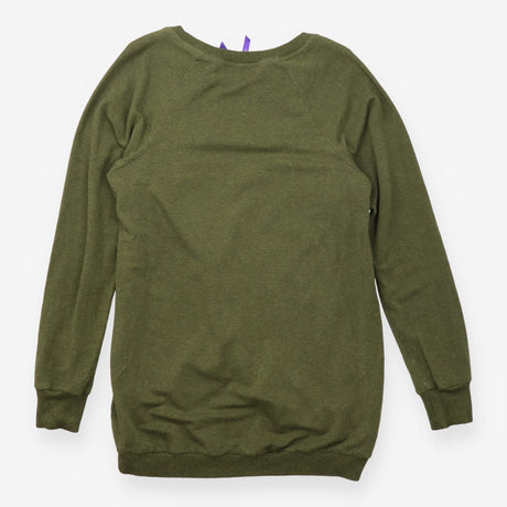  Khaki Green Asymmetric Nursing Maternity