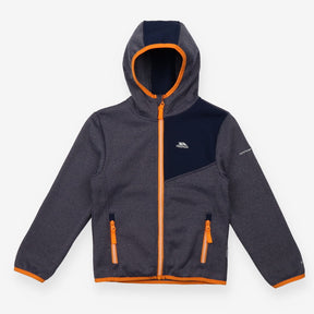 Zip Up Navy and Orange Hoodie