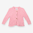 Cardigan Cable Knit Pink