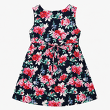 Floral V-Neck Maternity Midi Dress