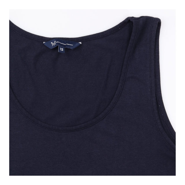 Sleeveless Vest Top Scoop Neck Plain