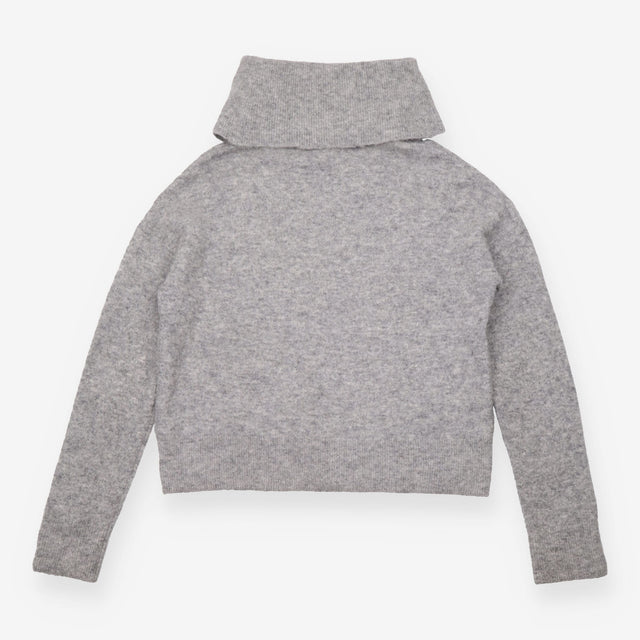 Jumper Grey Melange Oversized Soft Brushed Knit