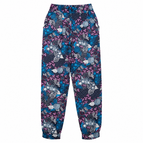 Trousers Blue Printed