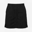 Skirt Black Linen Blend A-Line Drawstring Waist Pa