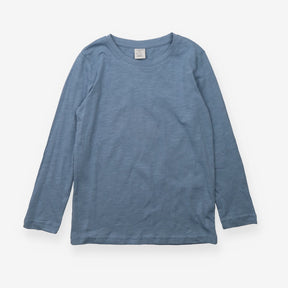 Basics blue marl long sleeve t-shirt