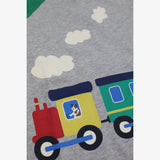 T-shirt LS Dog Driving a train