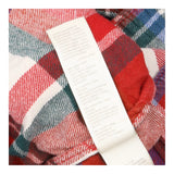 Pyjama Bottoms Check Brushed Cotton Red