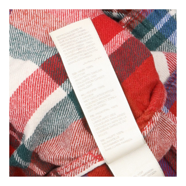 Pyjama Bottoms Check Brushed Cotton Red
