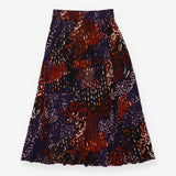 Midi Skirt Abstract Animal Print