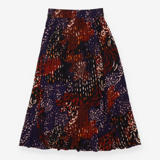 Midi Skirt Abstract Animal Print