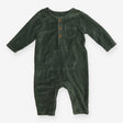 Sleepsuit green velour