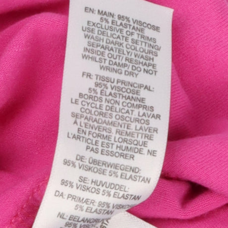 Fuchsia pleated maternity and nursing top