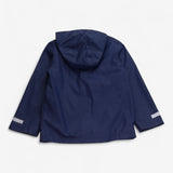 Fisherman's rain coat blue with striped lining