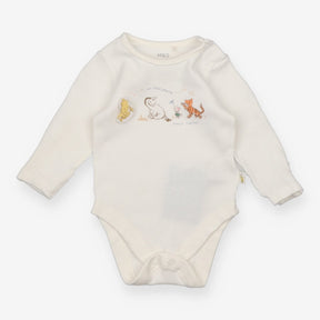 LS White Bodysuit Winnie The Pooh & Friends 