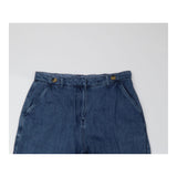Jeans Tapered Leg Elasticated Back Blue