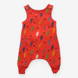 Dungarees jersey red lightening bolts