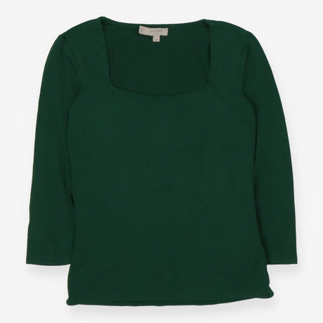 Hobbs Square Neck Long Sleeve Top - green