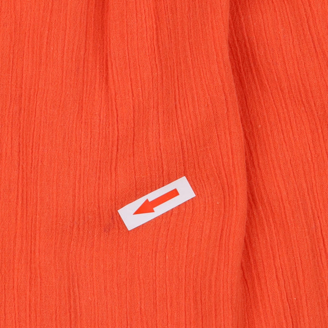 Dress orange with embroidered flowers