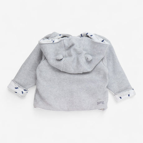 Cardigan with Hood Grey and Sheep