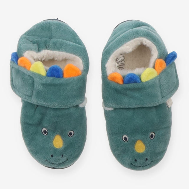 Slippers Green Dinosaurs