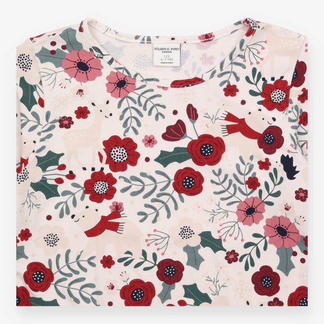 White Roses Long Sleeve Tunic
