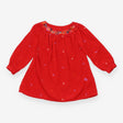Tunic Red Cord Floral Embroidery 