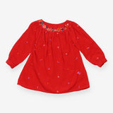 Tunic Red Cord Floral Embroidery 