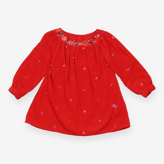 Tunic Red Cord Floral Embroidery 