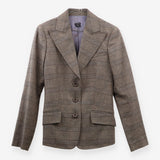 Joseph Prince of Wales Wool Blazer – Brown Heritag