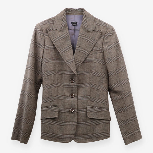 Joseph Prince of Wales Wool Blazer – Brown Heritag