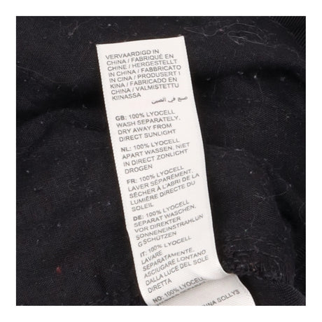 Trousers Drawstring Waist Casual Black