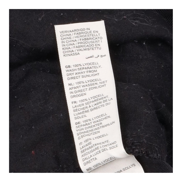 Trousers Drawstring Waist Casual Black