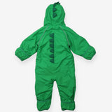 Puddlesuit Fleece Lining Green Dinosaur