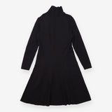 Black Long Sleeve Cowl Neck Maternity Dress