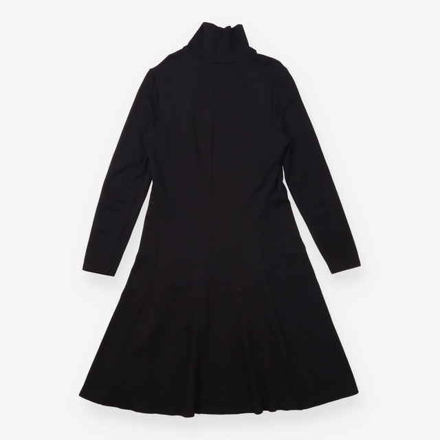 Black Long Sleeve Cowl Neck Maternity Dress