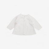 White 2 button cardi 