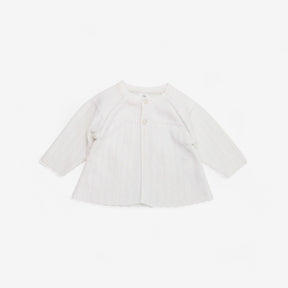 White 2 button cardi 