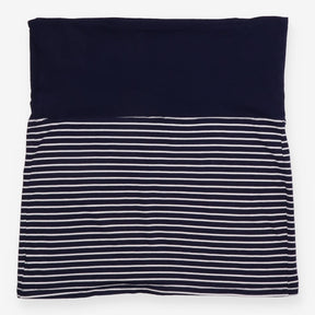 Maternity Skirt Navy White Stripe Over Bump Jersey