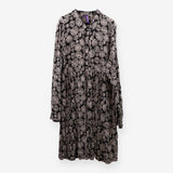 Dress black with cream pattern - maternity