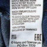 Denim Dungarees with Frill Straps and Pocket