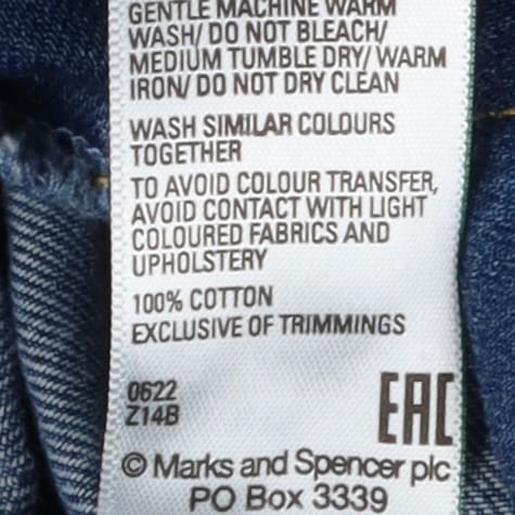 Denim Dungarees with Frill Straps and Pocket