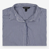Blue Stripe Tie Waist Maternity Shirt